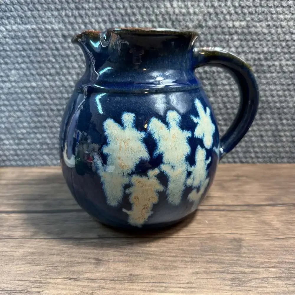 Vintage MISSISSIPPI Pottery Pitcher by JAN CARTER Gore Springs, Miss Dated 1987